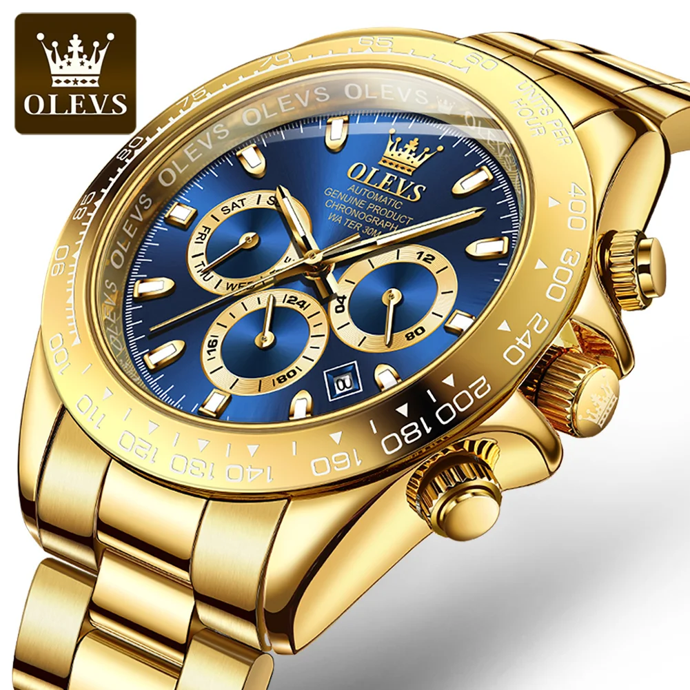 

OLEVS 6638 Low MOQ Business Style Class Custom Men's Fashion OEM Men mechanical Watch