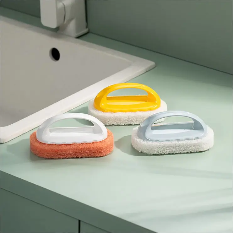 

Magic sponge cleaning sponge brush for ceramic tile kitchen with handle, Random