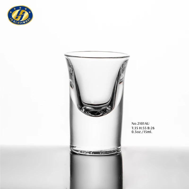 

wholesale Factory Price Best Quality Clear Glass Cup 20ml Unique Shot Glass no minimum