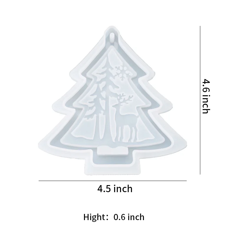 

Christmas Resin Molds Set Jewelry Pendant Silicone Molds for Resin, DIY Silicone Molds Craft Handmade Gifts Decoration, White