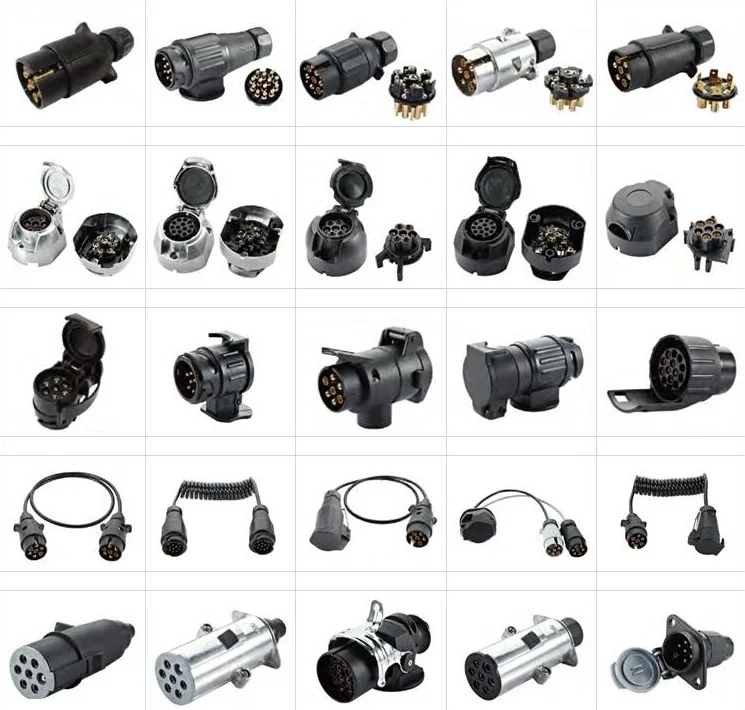 7 Pin 7 Way Blade Trailer Plug Round Wiring Connector RV Parts Male 12V Towbar Kingcompany 4350422039 7 Pin 7 Way Blade Trailer Plug Round Wiring Connector RV Parts Male 12V Towbar Kingcompany 4350422039