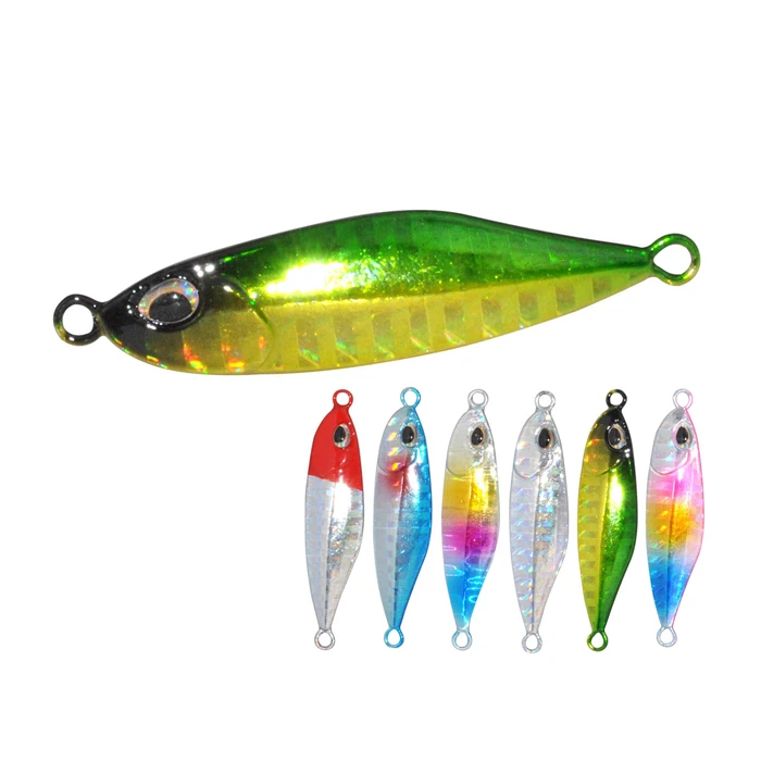 

HAWKLURE Metal Fishing Fish 5g 7g 9.5g 13.5g Painting Lead jig hard metal Lure sinking fishing lure bait, 6colors