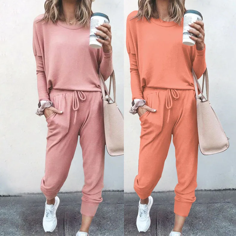 

Ladymate ODM/OEM Ladies 2 Piece casual wear streetwear Sweat Track Suits Jogging Sportsuit Womens sleepwear Tracksuits Pajamas, Photo show