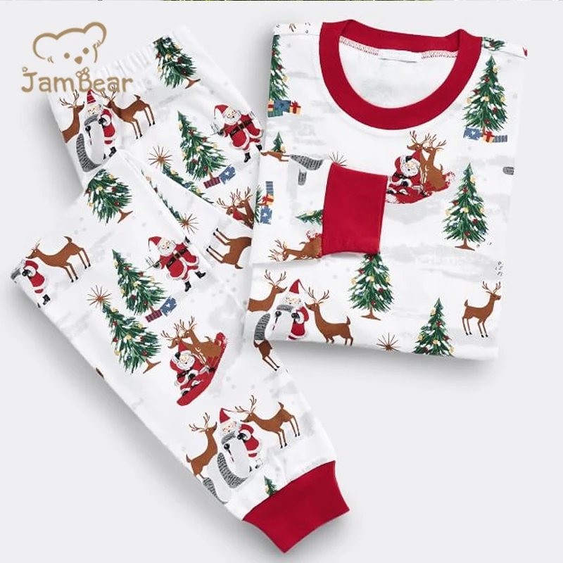 

JamBear bamboo baby christmas pyjamas eco kids jammies infants pajamas organic kids christmas pjs toddler christmas pyjamas