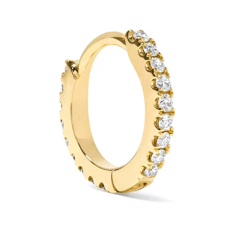 

Gemnel fashion minimalist jewelry aretes diamond huggie hoop earrings silver 925 women