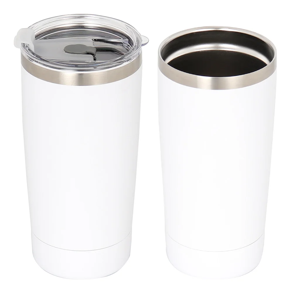 

Powder Coated Insulated Stainless Steel Coffee Mugs Double Wall Vacuum Tumbler Cup With Lid, Customized color