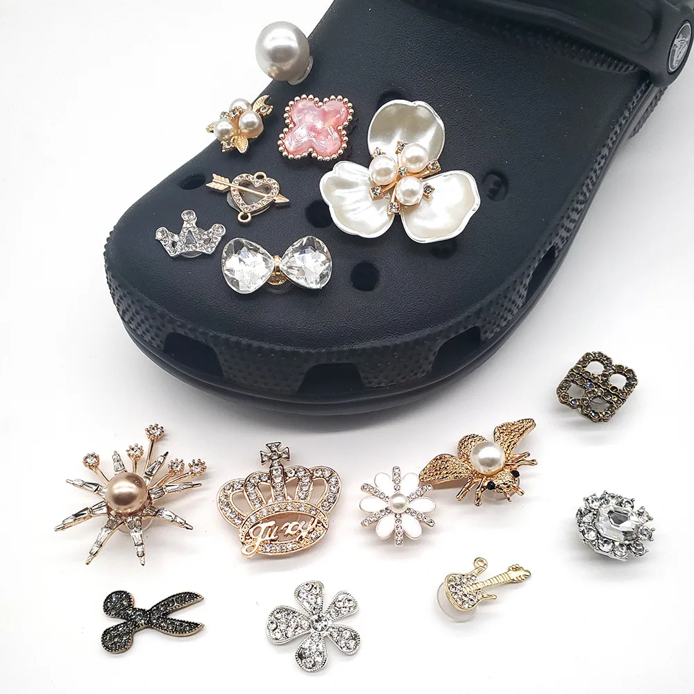 

New design Fashion Accessories Bling Crystal Rhinestone Designer Decoration Shoe Charms For Shoes Bulk Wholesale, As picture