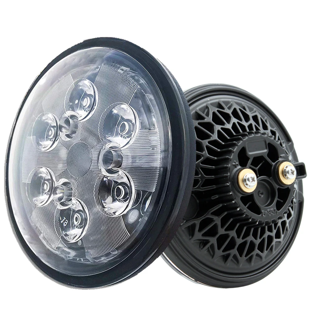 Bonsen LED Landing Light - PAR36 PAR46 PAR56 Drop-in Replacement for GE4509 14-28V Round 4.5 inch LED Spot Driving Flood beam