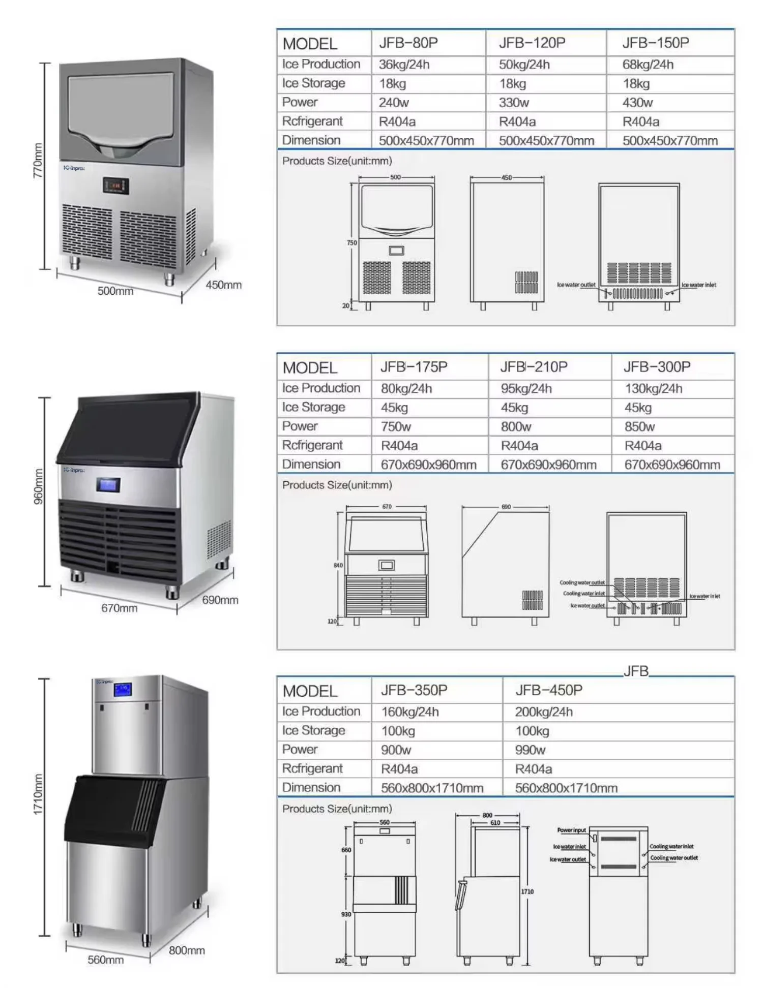 Ice Machines, 30-40kg, Stainless, Steel - detail 6