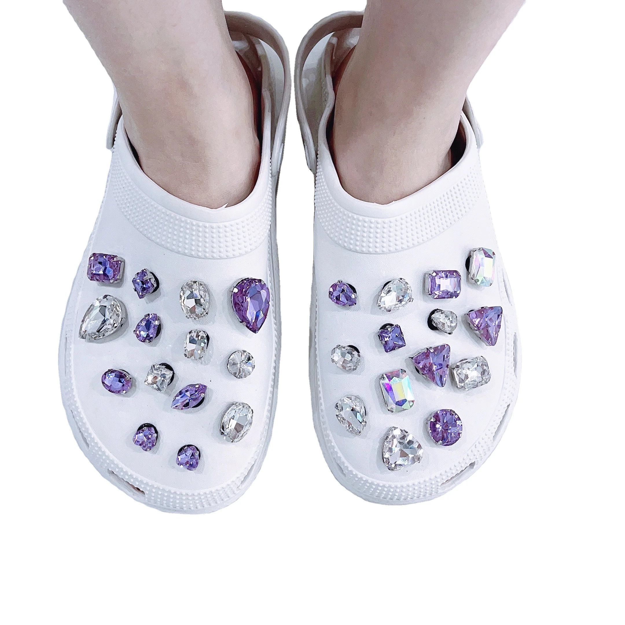 

2021 High Quality Women's Clogs Croc Charms Luxury Designer Croc Pieces Charms