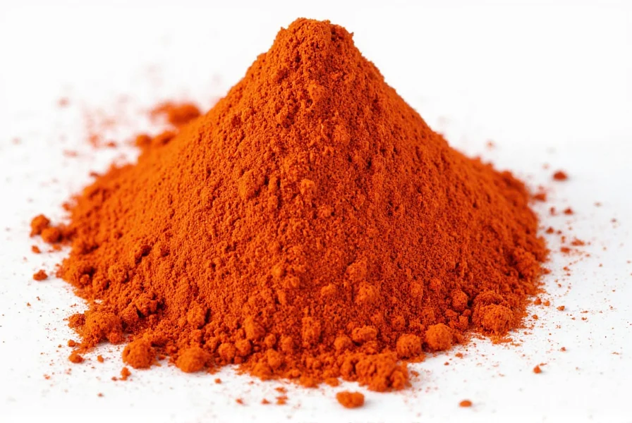 Taco seasoning being sprinkled into a skillet