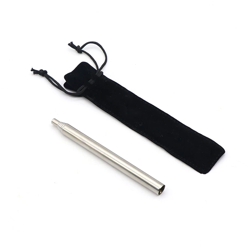 

Pocket Bellow Blow Fire Tube 304 Stainless Steel Tool Collapsible Fire Blower Pipe