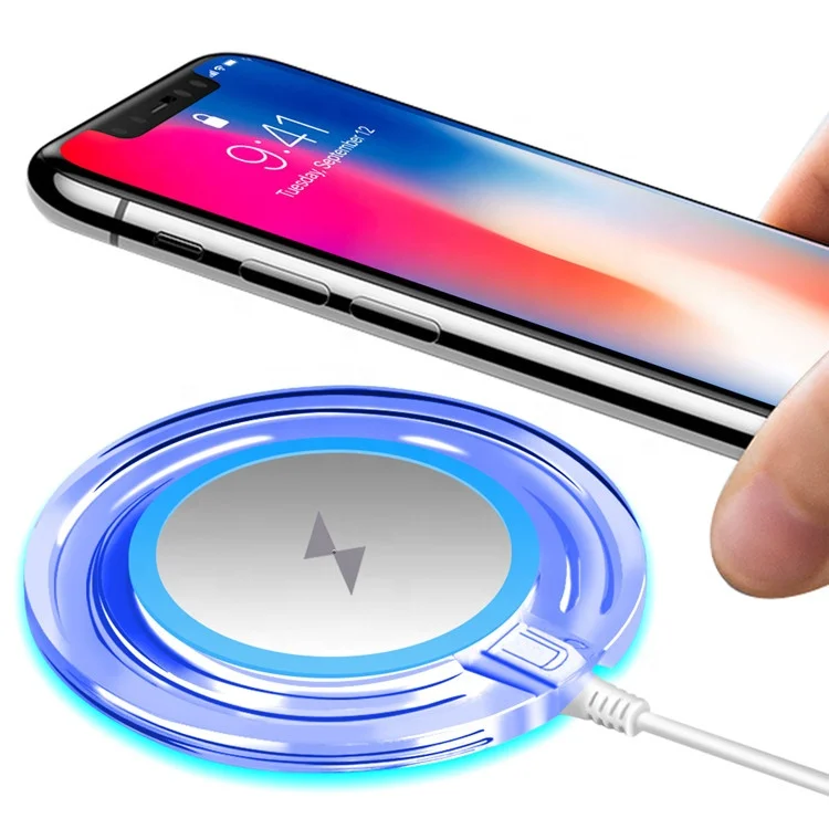 

Wholesale Fast Universal Cell Phone Stand Powermat wireless Charger, For iPhone X Qi Wireless Charger Pad, Black/white