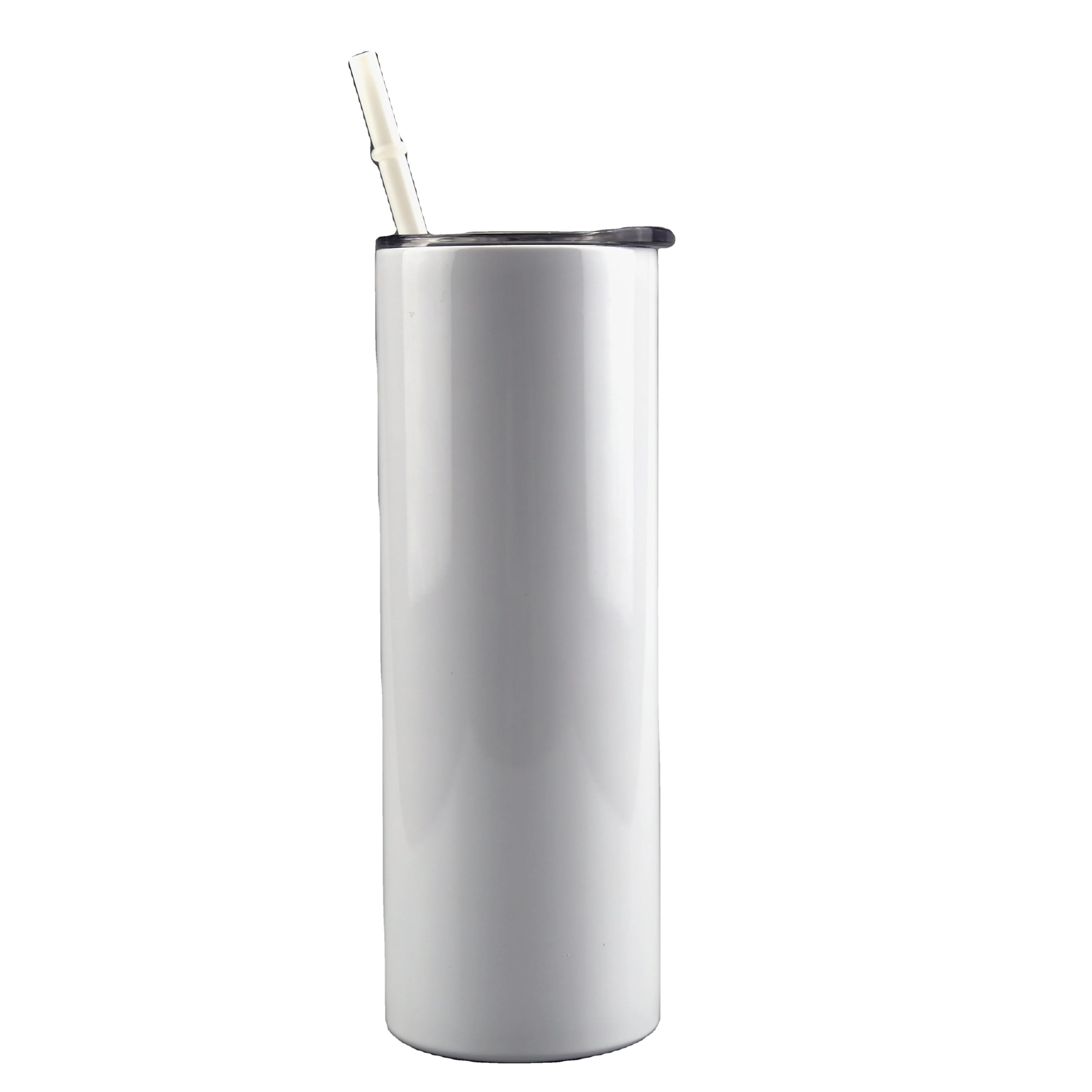 

US Warehouse In Stock 20 OZ Sublimation White Color Stainless Steel Skinny Straight Tumblers Cups