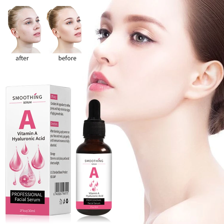 

OEM ODM Private Label Organic Moisturizing Hyaluronic Acid Skin Care Serum Regenerating Anti Aging Vitamin A Face Serum