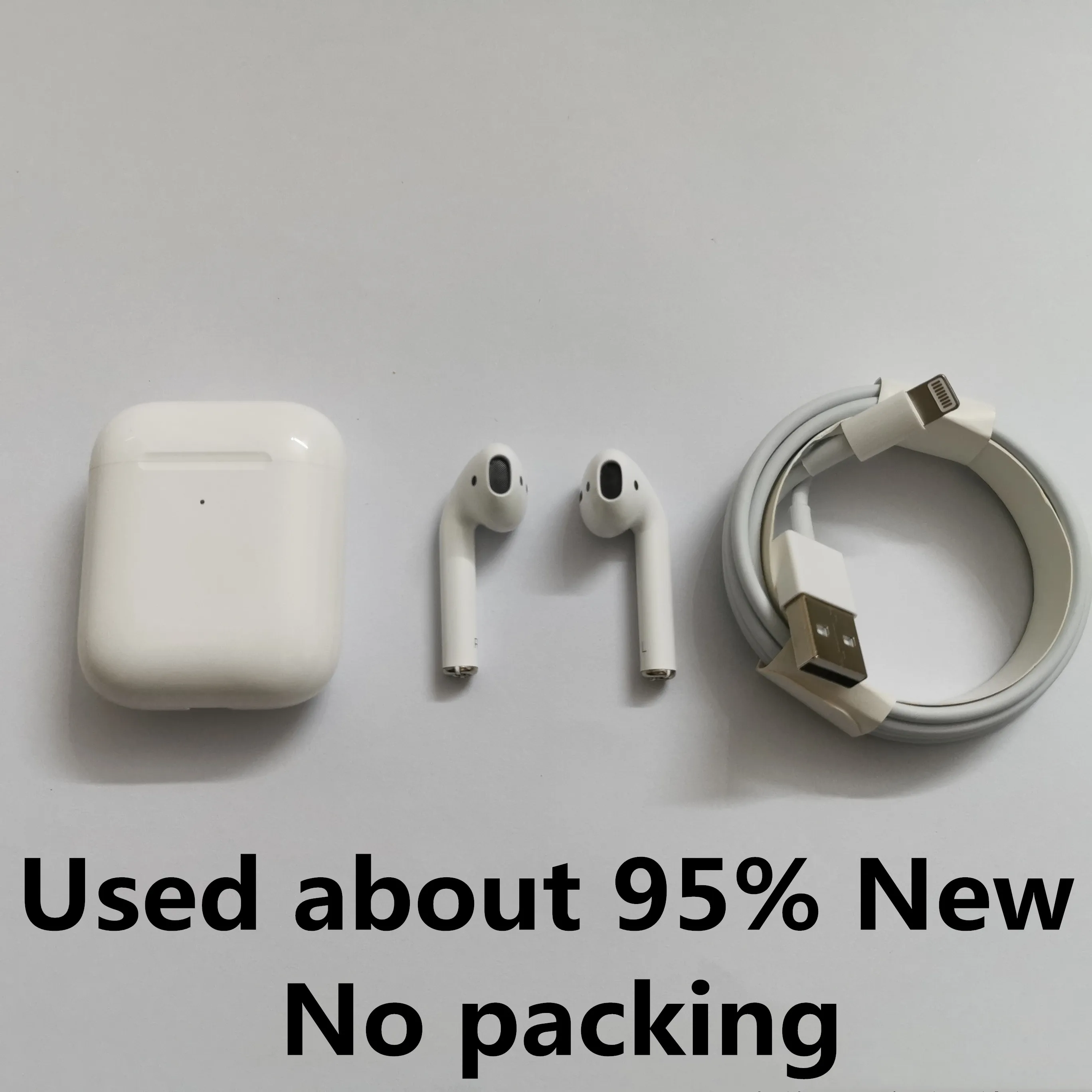 

Apple Used AirPods 95% NEW Original Used Refurbished Bluetooth Air Pods Aipods 2 TWS Wireless Earphone Earbuds Wireless Charging