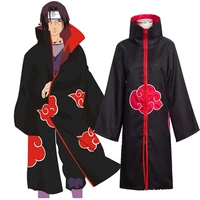 

Hot Sale Anime Naruto Cloak Akatsuki /Uchiha Itachi Cosplay Costume Halloween Christmas Party Costume Cloak Cape