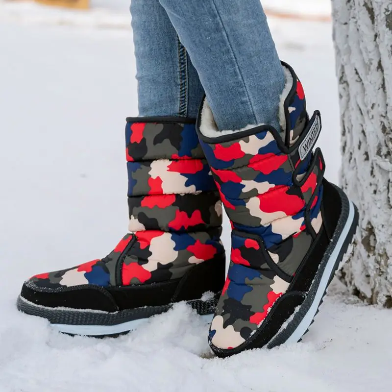 

3D Max Wholesale Fashion Men's and Women's Winter Outdoor Shoes Warm Waterproof Camouflage Unisex Snow Boots