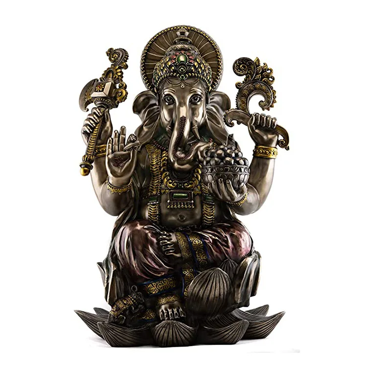 Outdoor Garden Temple Decorative Large Hindu God Statue Metal Brass