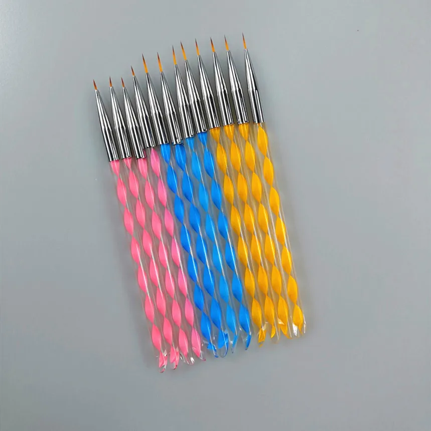 

nail acrylic carved brush nail art brush set manicure tool, Picture