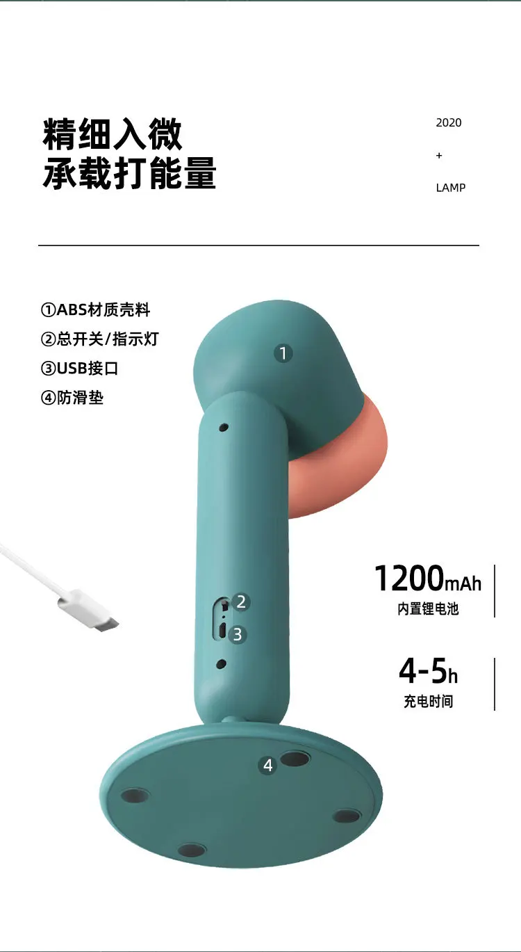 Creative Novelty Eye Protection Table Lamp Bedroom Bedside Desktop Touch Student Children Led Desk Night Reading Lamp