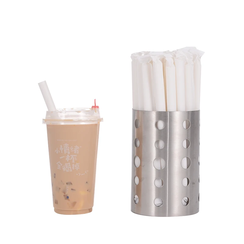 

Smoothie Paper Drinking Disposable Eco Wide Straw Custom Boba Biogradeable Paper Bubble Tea Straw
