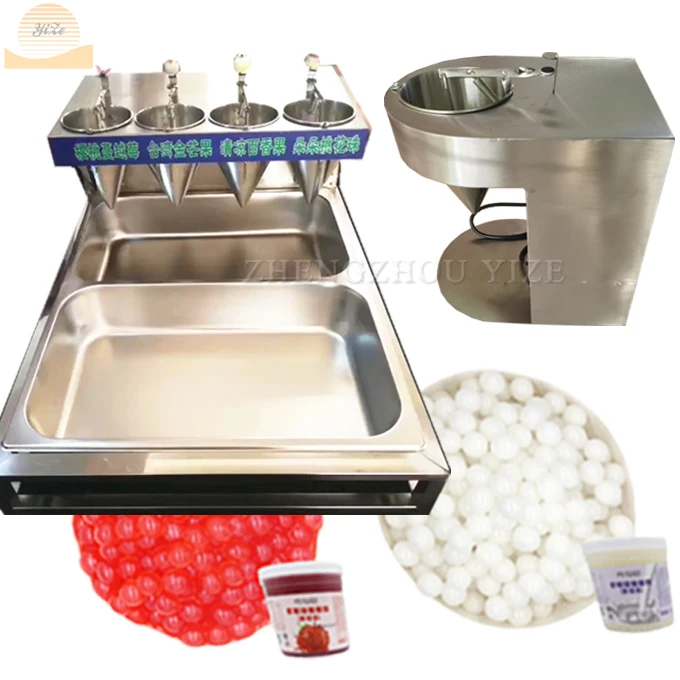

Round Tapioca pearl maker milk bubble tea bursting beads forming machine for juicer jelly popping boba molding making machine