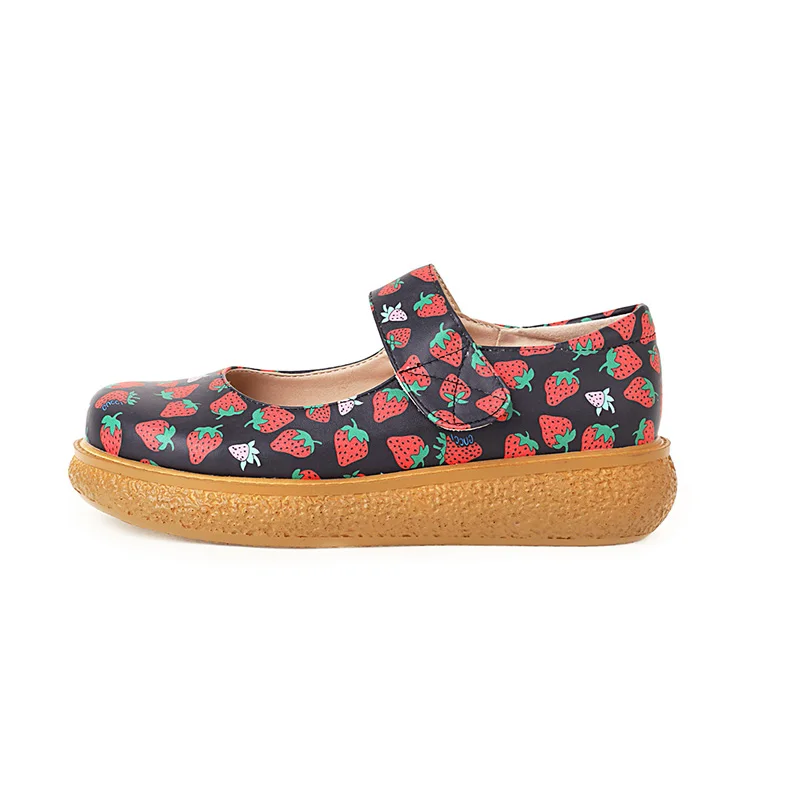 

New Model Round head Printing Sweet Flat shoes