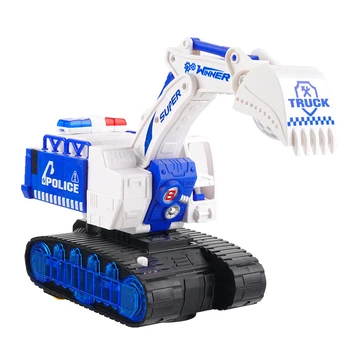 blue excavator toy