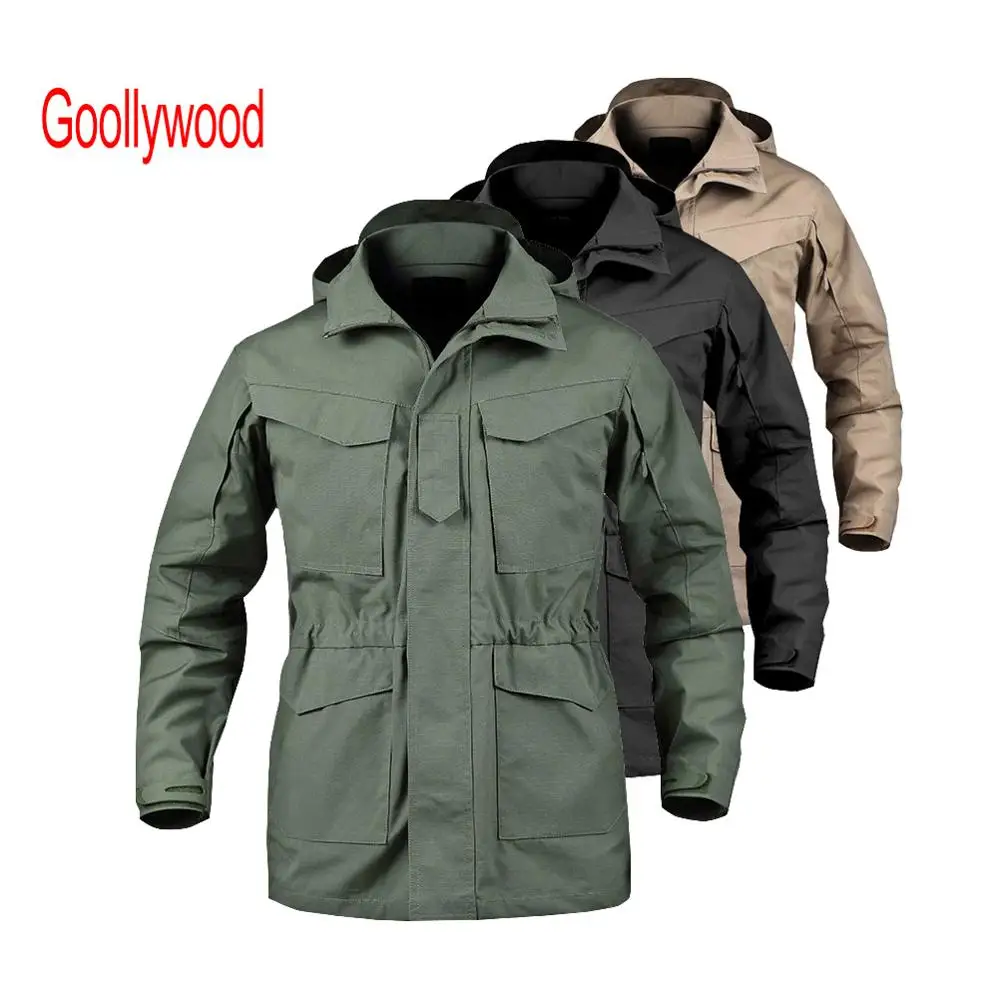 M65 Combat Field Jacket Mens Military Army Coat Tactical Waterproof Hooded Parka 
