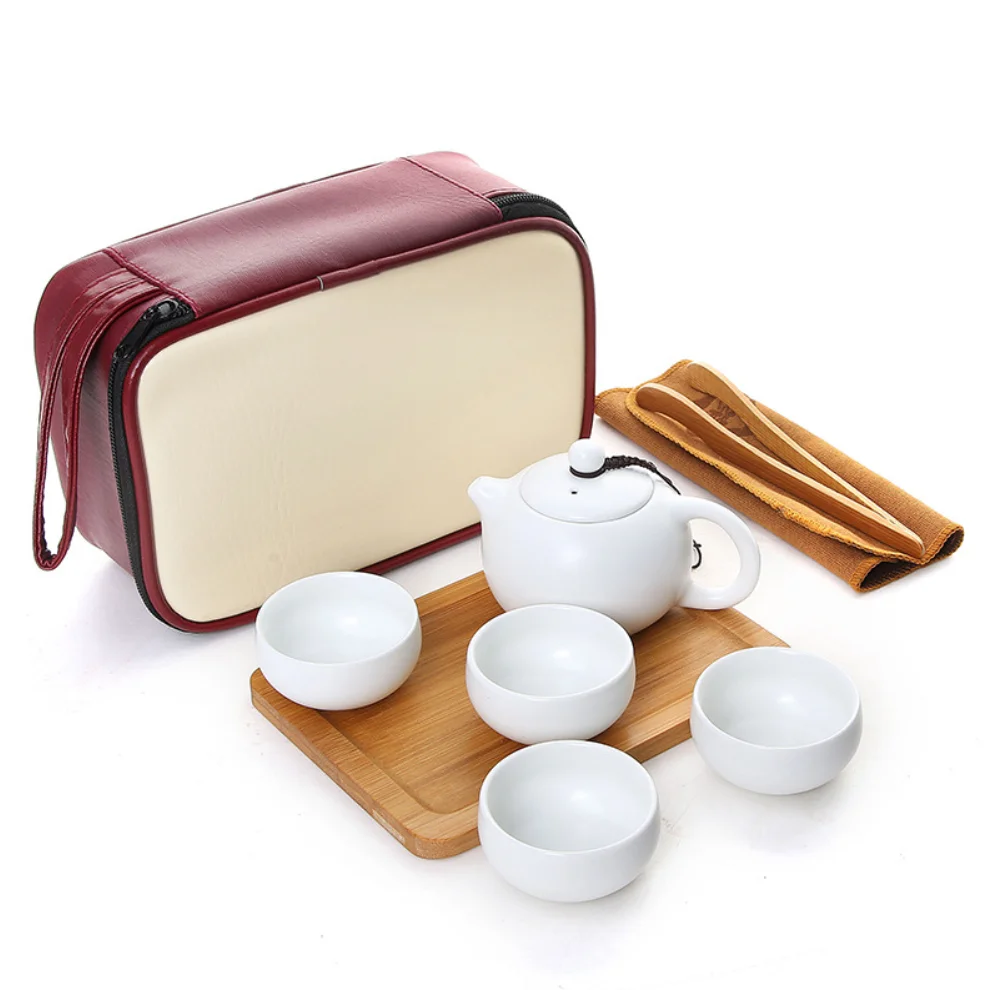 

Whole Sale tea set multi-style ceramic tea cup sets for traveling, convenient travel tea cuo set