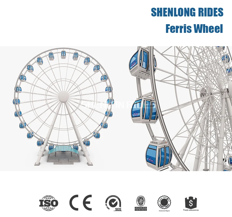 30M Amusement Park Equipment Ferris Wheel Amusement Park Rides Manufacturers