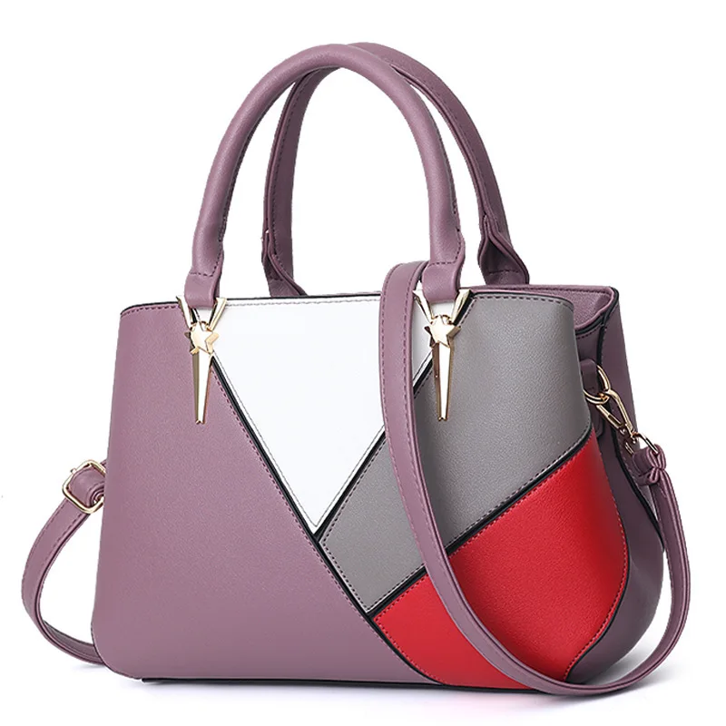 

Fashion retro Handmade Soft PU leather bags Handbag women tote bag for female