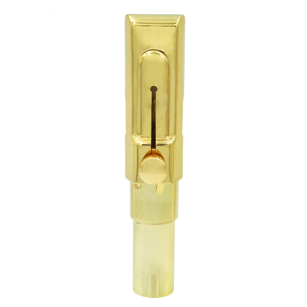 

Professional Baritone Saxophone Mouthpiece Bass Metal Advanced Sax Mouth Pieces Size 7, Gold color