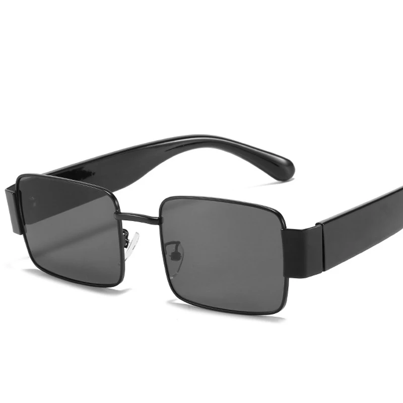 

Unisex Retro Eyewear uv400 INS Hot Metal Square Sun glasses Vintage Rectangle Fashion Sunglasses Men Women