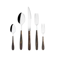 

Yifan Founder Tableware Inox Amazon Hot Stainless Steel Silverware Flatware Knife and Fork Set with Wooden Handle