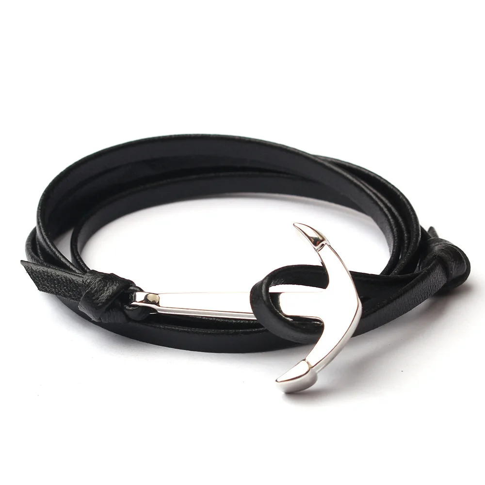 

Rope Anchor Bracelets Hooks Where To Buy Charm Women Men Leather Rope Custom Anchor Paracord Bracelet bangle With Sport Hooks