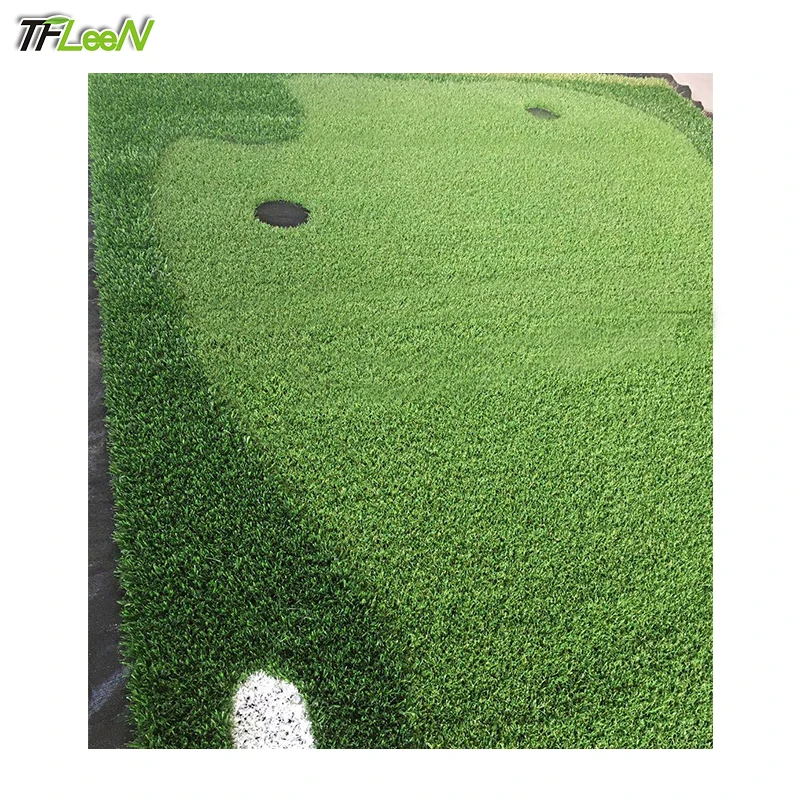

Factory Customized Size Logo Golf Turf Mat Artificial Grass Mini Golf Course for Practice Mini Golf Putting Green Green White