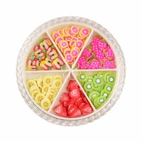 

24 styles mixed colorful 3d DIY nail art decoration polymer clay fimo nail art fruit slices