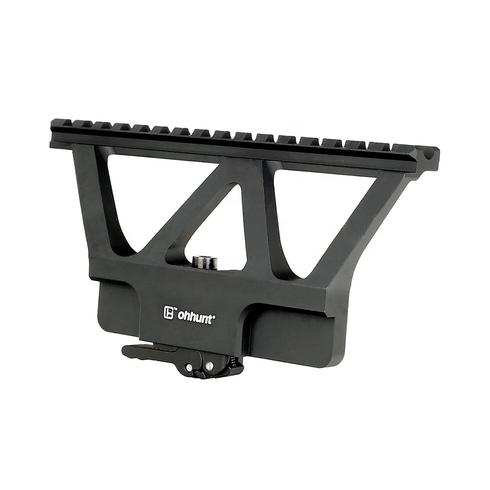 

ohhunt New System Defense QD AK AK47 Rail Scope Mount Base WithPicatinny Side Rail Mounting, Black