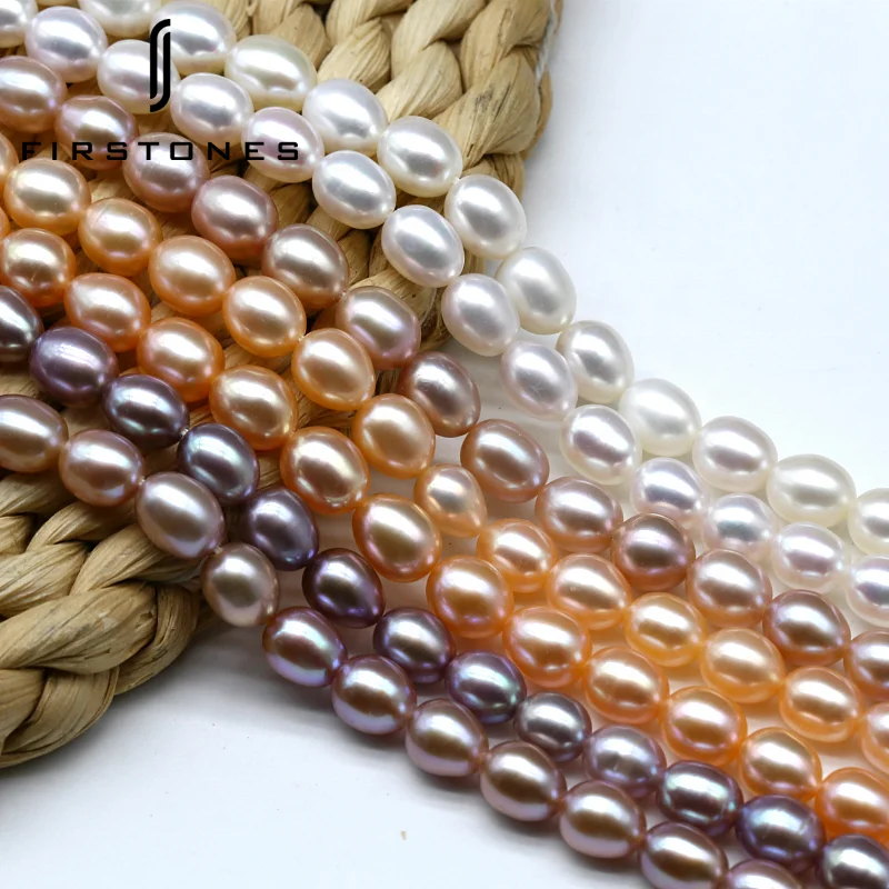 

China Factory Price Luster Cultured AAA Rice Natural Freshwater Loose Pearls Beads Wholesalers