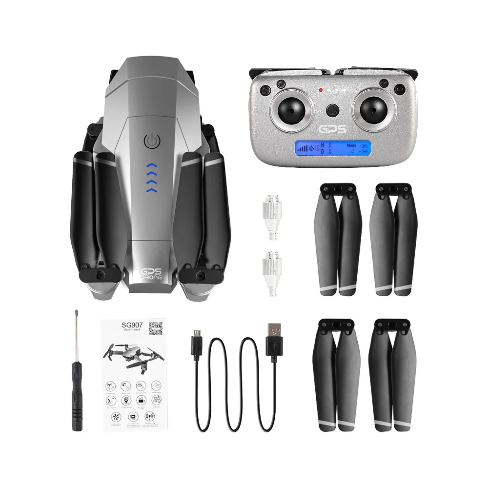 

SG907 foldable X50 Zoom Wide Anti-Shake 5G Wifi Dron Gesture Photo Professional Drone camera 4K hd Gps Drone Long Range