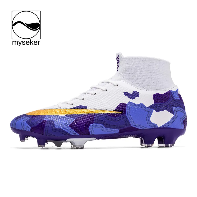 

Chuteira Futebol Socayt Zapatos Para Jugar Futbol Boot Football Boy Kid Soulier De Foot Tartan Hihg Quality Soccer Shoes Nail