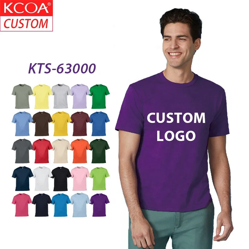 

KCOA New Style Bulk T Shirts RTS 150gsm Plain T Shirt For Men, 25 colors or custom colors