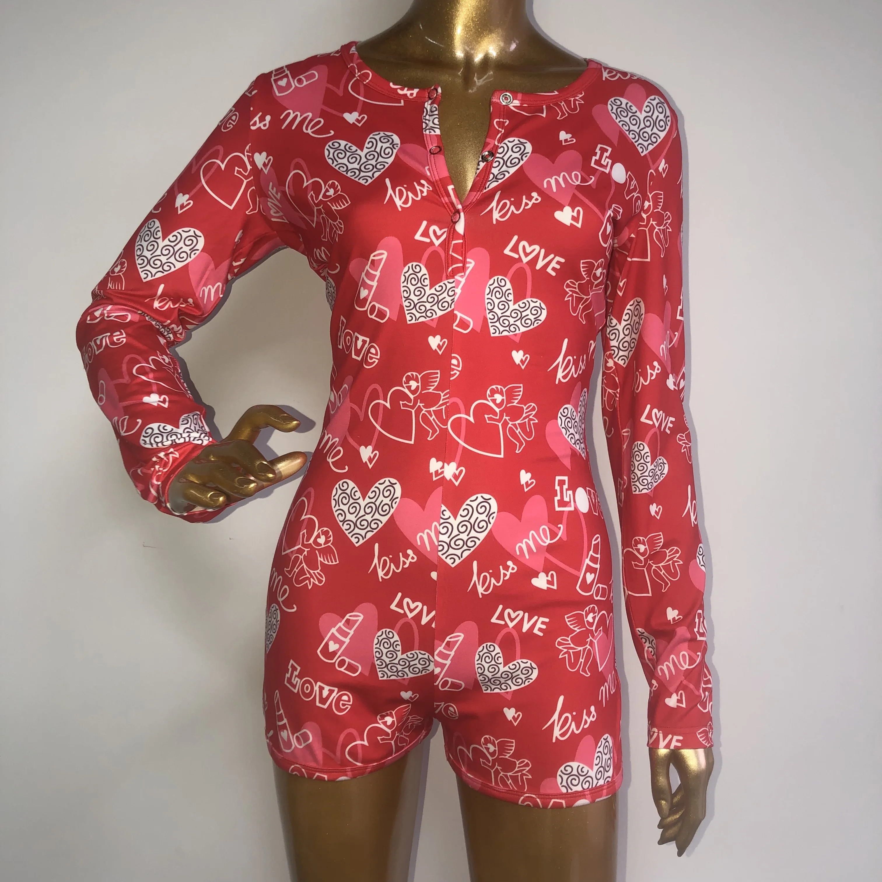 Valentine's day onesie for adults sexy women onesie