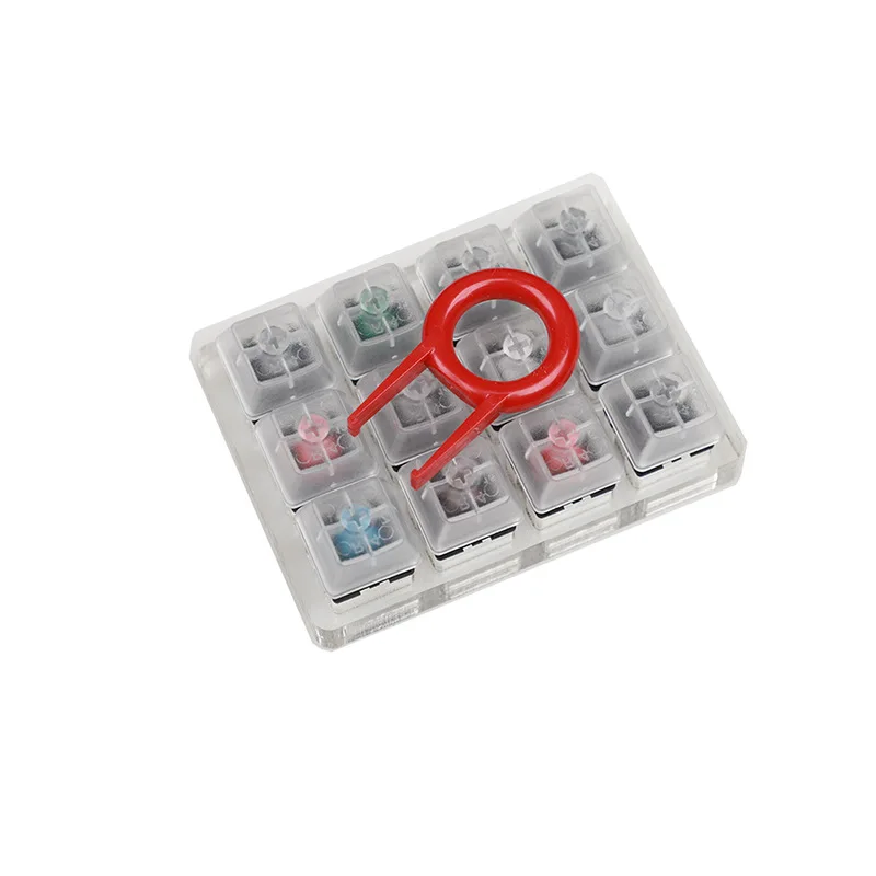 

Acrylic Cherry mx switch tester with keycap puller gift 12 switch in one tester cherry mx switches mechanical keyboard