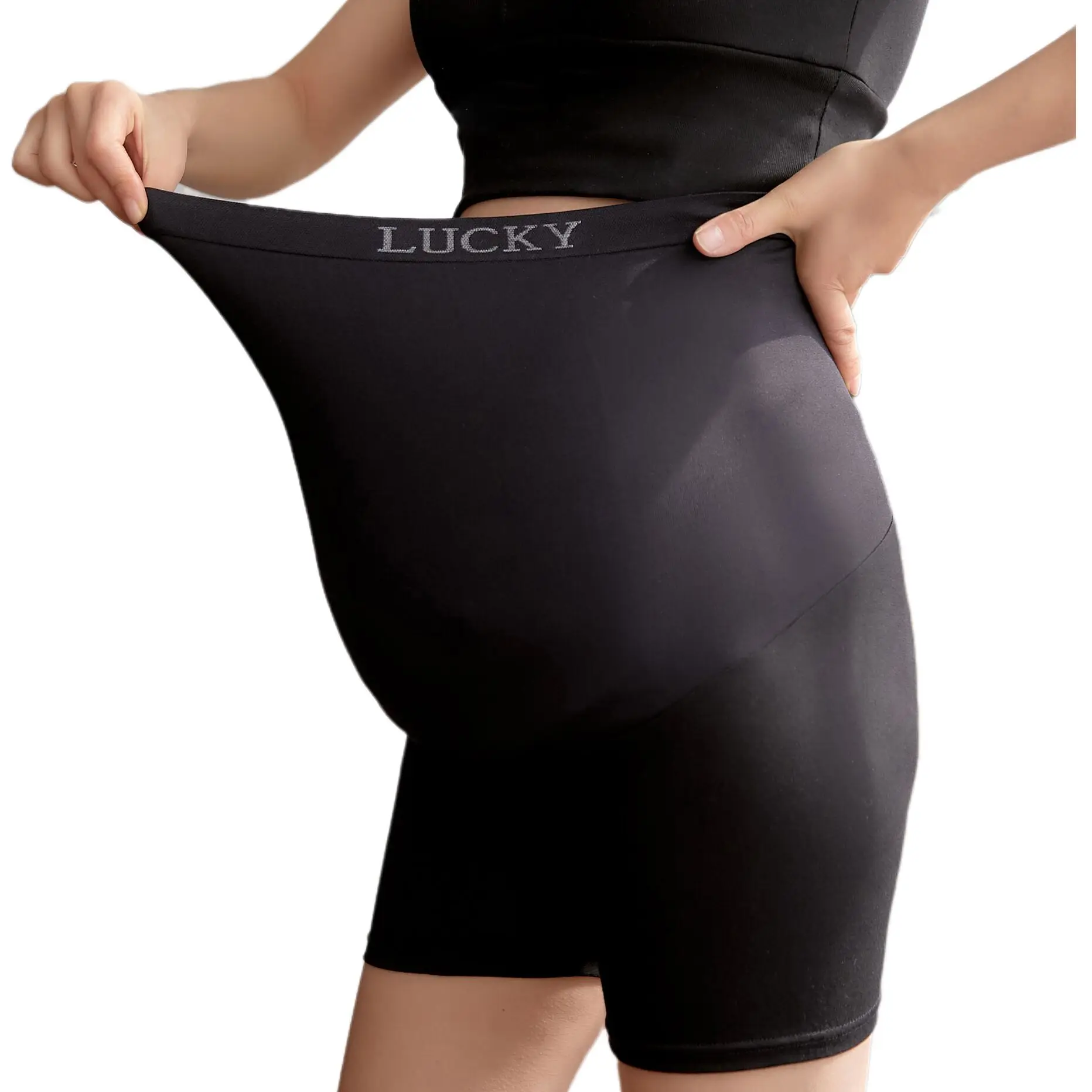 

Pregnant women anti walking light high waist supporting abdomen underpants, Picture shown