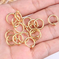 

Best Selling Spring Action Colorful Clip on Nose Jewellery Ring Hoop Without Piercing