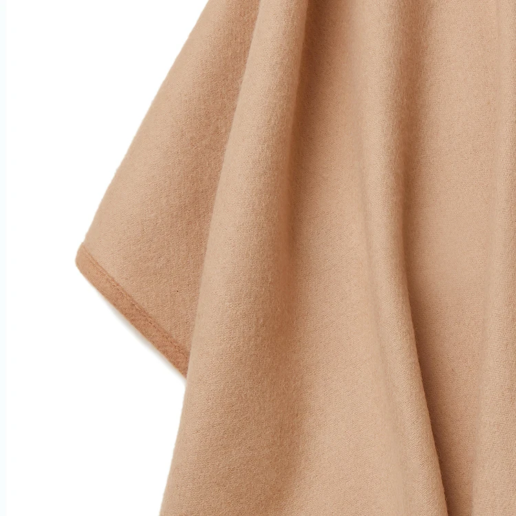 cape wool poncho with hood