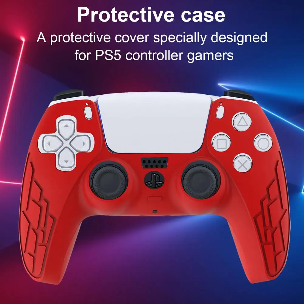 
Anti-slip Black For Sony Play station 5 protective silicone case PS5 skin cover silicone covers for PS5 controller 